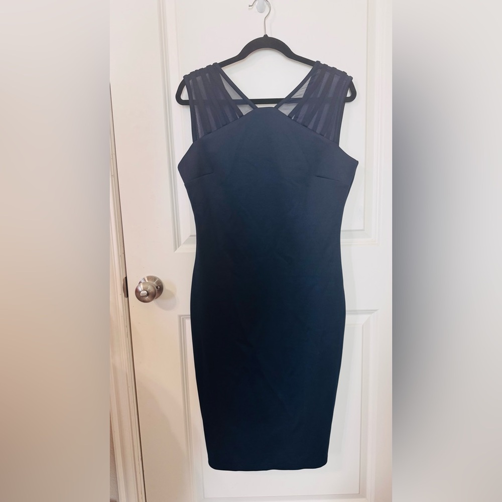 Enfocus Studio Strapless Navy Dress
